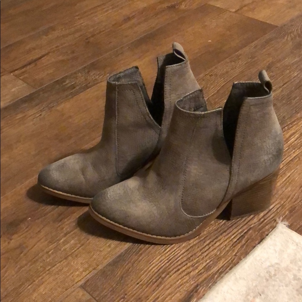 Grey booties